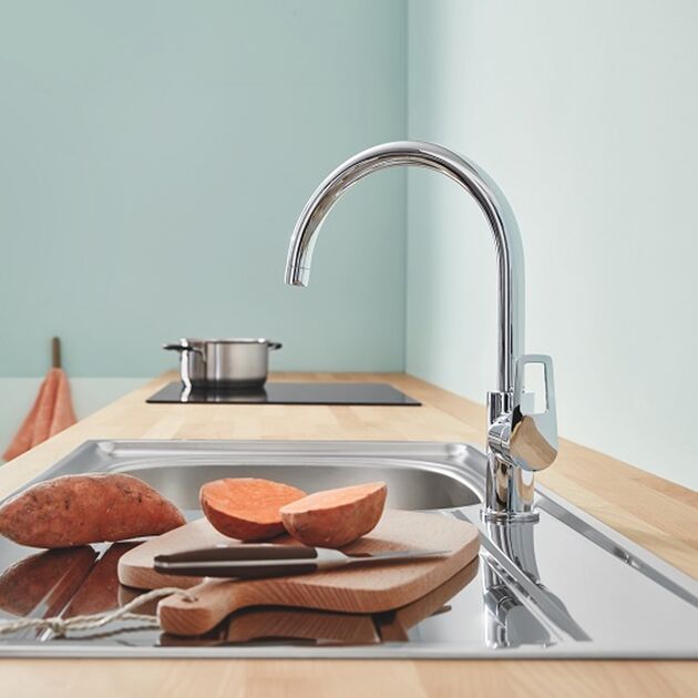 Змішувач для кухонної мийки Grohe BauLoop 31232001, фото , зображення 4 | SNABZHENIE.com.ua Змішувач для кухонної мийки Grohe BauLoop 31232001, фото , зображення 4 | SNABZHENIE.com.ua