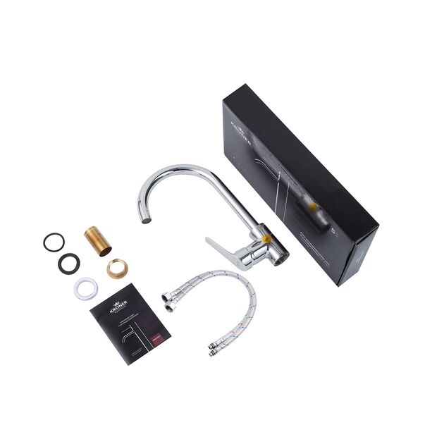 Смеситель для кухни Kroner KRP Hagen C030, фото , изображение 9 | SNABZHENIE.com.ua