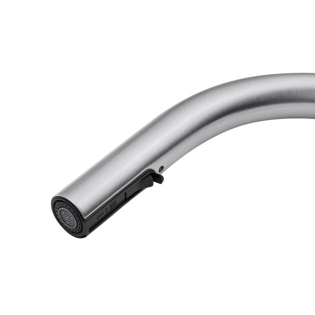 Смеситель кухонный с выдвижным изливом Kroner KRP Edelstahl, фото , изображение 8 | SNABZHENIE.com.ua