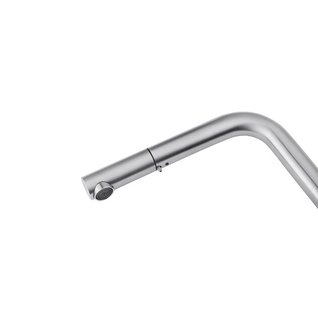 Смеситель кухонный с выдвижным изливом Kroner KRP Edelstahl, фото , изображение 7 | SNABZHENIE.com.ua