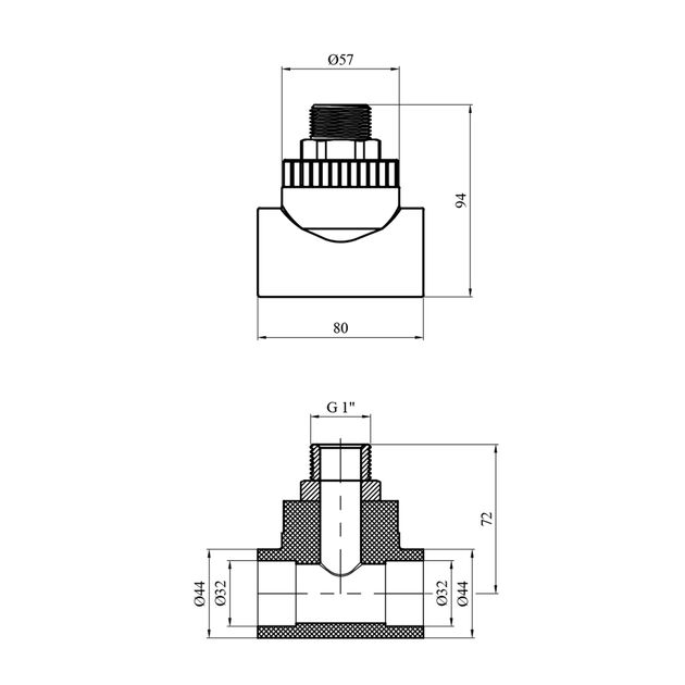 Тройник PPR GrandiTherm 32х1 РН, фото , изображение 2 | SNABZHENIE.com.ua Тройник PPR GrandiTherm 32х1 РН, фото , изображение 2 | SNABZHENIE.com.ua