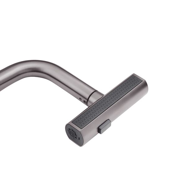 Смеситель кухонный Kroner KRP Edelstahl с выдвижным изливом, фото , изображение 9 | SNABZHENIE.com.ua