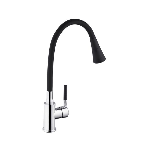 Смеситель кухонный Kroner KRM Kuche - C132BLK, фото , изображение 3 | SNABZHENIE.com.ua Смеситель кухонный Kroner KRM Kuche - C132BLK, фото , изображение 3 | SNABZHENIE.com.ua