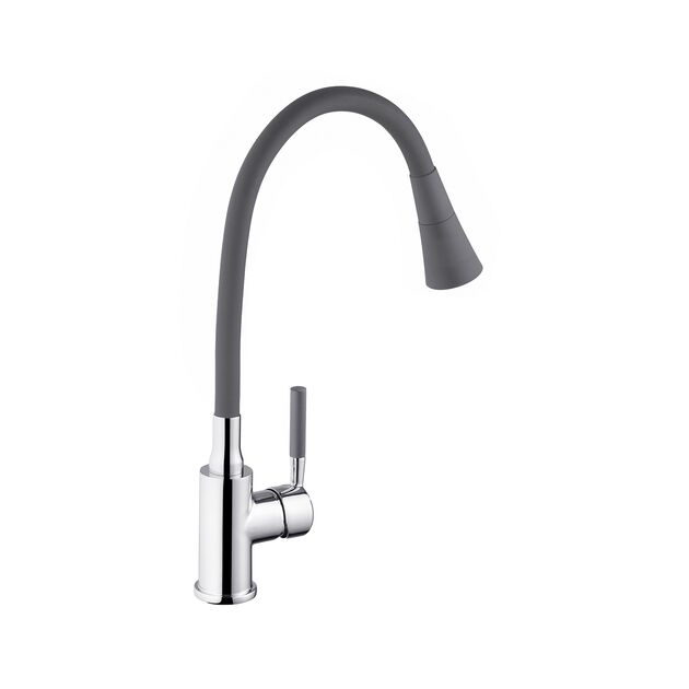 Смеситель кухонный Kroner KRM Kuche - C132GRA, фото , изображение 3 | SNABZHENIE.com.ua