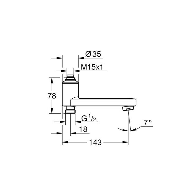 Излив Grohe QuickFix с встроенным переключателем 13450000, фото , изображение 2 | SNABZHENIE.com.ua Излив Grohe QuickFix с встроенным переключателем 13450000, фото , изображение 2 | SNABZHENIE.com.ua
