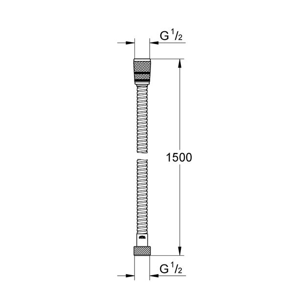 Шланг душевой Grohe VitalioFlex Metal 1500 мм TwistStop 22101000, фото , изображение 2 | SNABZHENIE.com.ua Шланг душевой Grohe VitalioFlex Metal 1500 мм TwistStop 22101000, фото , изображение 2 | SNABZHENIE.com.ua