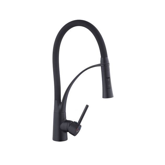 Смеситель кухонный Kroner KRP Ersel SCH03393BLK, фото , изображение 4 | SNABZHENIE.com.ua Смеситель кухонный Kroner KRP Ersel SCH03393BLK, фото , изображение 4 | SNABZHENIE.com.ua