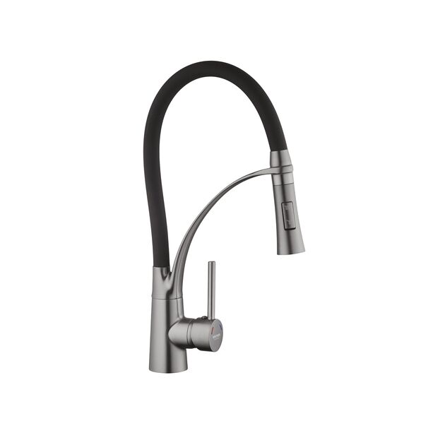 Смеситель кухонный Kroner KRP Ersel - GRP03393BLK, фото  | SNABZHENIE.com.ua