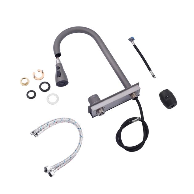 Кухонна мийка Kroner KRP Schwarze - SET7545NG PVD (3.0/0.8 мм), фото , зображення 9 | SNABZHENIE.com.ua Кухонна мийка Kroner KRP Schwarze - SET7545NG PVD (3.0/0.8 мм), фото , зображення 9 | SNABZHENIE.com.ua