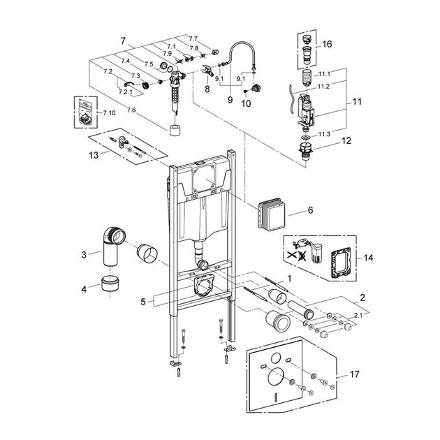 Комплект 4 в 1: Инсталяция GROHE Rapid SL + Унитаз безободковый Kroner RIMLESS, фото , изображение 5 | SNABZHENIE.com.ua Комплект 4 в 1: Инсталяция GROHE Rapid SL + Унитаз безободковый Kroner RIMLESS, фото , изображение 5 | SNABZHENIE.com.ua