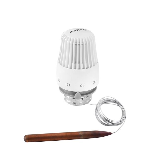 Термоголовка Karro M30x1.5 с выносным капилляром KR-2032, фото  | SNABZHENIE.com.ua Термоголовка Karro M30x1.5 с выносным капилляром KR-2032, фото  | SNABZHENIE.com.ua