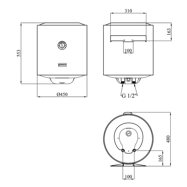Водонагрівач Ariston Superlux 50V 1,5K EU2 з мокрим ТЕНом 4015004, фото , зображення 2 | SNABZHENIE.com.ua Водонагрівач Ariston Superlux 50V 1,5K EU2 з мокрим ТЕНом 4015004, фото , зображення 2 | SNABZHENIE.com.ua