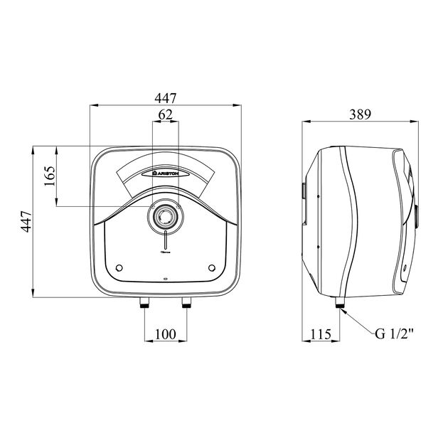 Водонагрівач Ariston Andris Rs 30/3 з мокрим ТЕНом 3100635, фото , зображення 2 | SNABZHENIE.com.ua Водонагрівач Ariston Andris Rs 30/3 з мокрим ТЕНом 3100635, фото , зображення 2 | SNABZHENIE.com.ua
