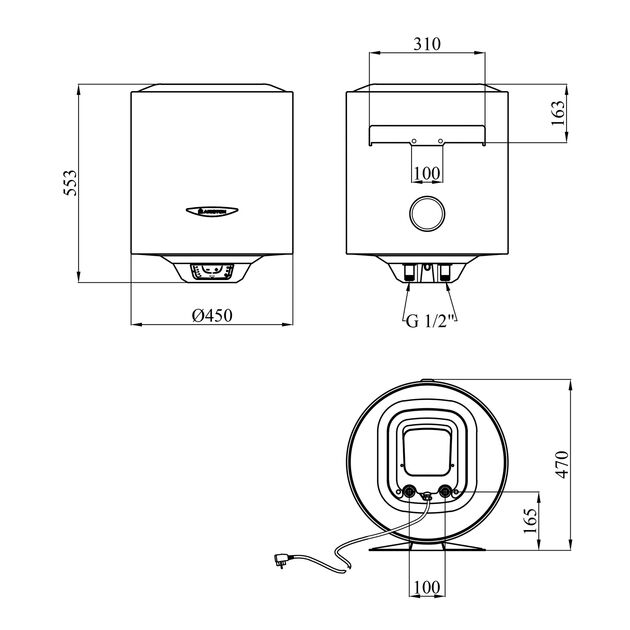 Водонагреватель Ariston PRO1 R 50 V 1,8K PL DRY HEATER с сухим ТЭНом 3201854, фото , зображення 2 | SNABZHENIE.com.ua Водонагреватель Ariston PRO1 R 50 V 1,8K PL DRY HEATER с сухим ТЭНом 3201854, фото , зображення 2 | SNABZHENIE.com.ua