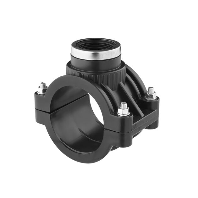 Седловая врезка ПЭ SantehPlast 90х1 1/2", фото  | SNABZHENIE.com.ua