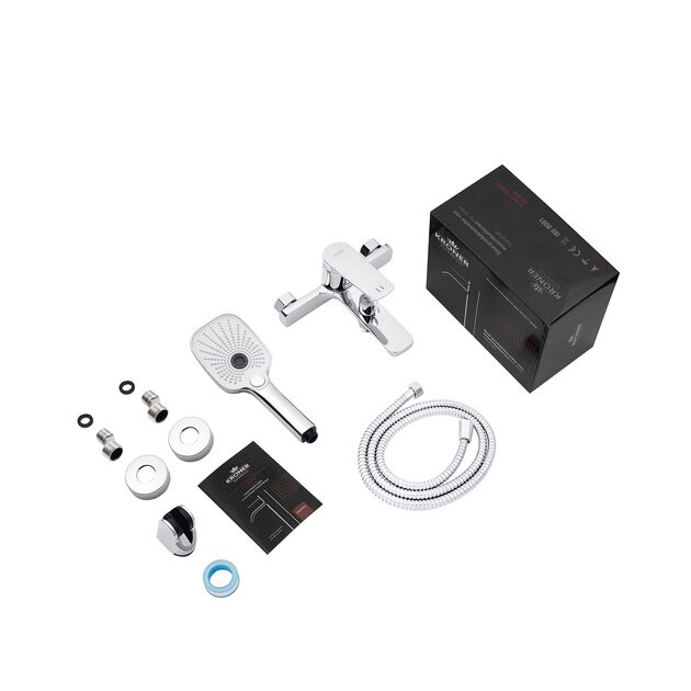 Набор смесителей Kroner Makon-C060 + смеситель Makon-C030-T+ смеситель Makon-C010, фото , зображення 9 | SNABZHENIE.com.ua Набор смесителей Kroner Makon-C060 + смеситель Makon-C030-T+ смеситель Makon-C010, фото , зображення 9 | SNABZHENIE.com.ua