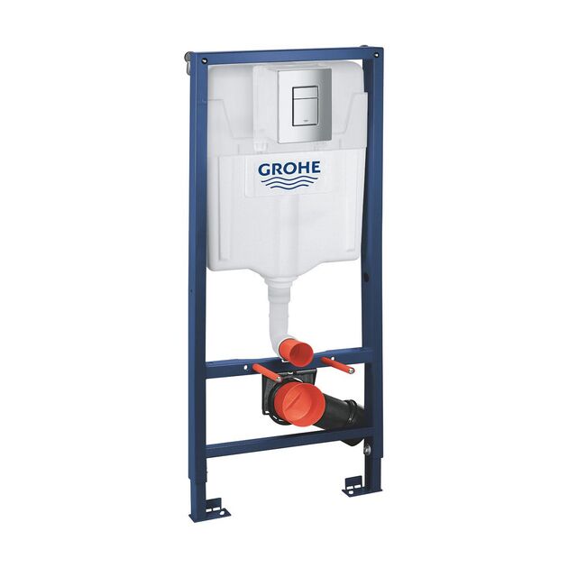 Комплект 4 в 1: Инсталляция Grohe Rapid SL 3 в 1 38772001 + Унитаз подвесной безобедочный Kroner Eifel WHI493436 TORNADO с сиденьем, фото , изображение 3 | SNABZHENIE.com.ua Комплект 4 в 1: Инсталляция Grohe Rapid SL 3 в 1 38772001 + Унитаз подвесной безобедочный Kroner Eifel WHI493436 TORNADO с сиденьем, фото , изображение 3 | SNABZHENIE.com.ua