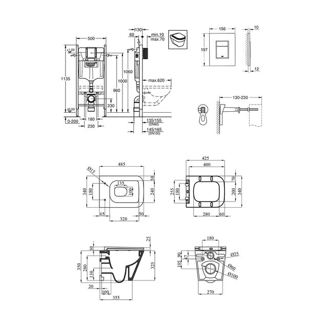 Комплект 4 в 1: Инсталляция GROHE Rapid SL 3 в 1 3884966Q + Унитаз подвесной безобедочный Kroner Eifel WHI493436 TORNADO с сиденьем, фото , изображение 2 | SNABZHENIE.com.ua Комплект 4 в 1: Инсталляция GROHE Rapid SL 3 в 1 3884966Q + Унитаз подвесной безобедочный Kroner Eifel WHI493436 TORNADO с сиденьем, фото , изображение 2 | SNABZHENIE.com.ua