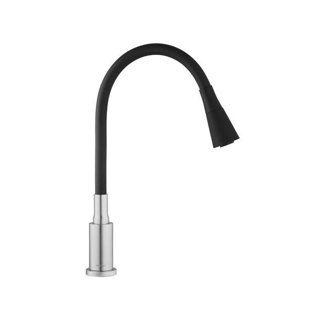 Смеситель для кухни Kroner KRP Edelstahl Klassisch - ESG031BLK, фото , изображение 6 | SNABZHENIE.com.ua