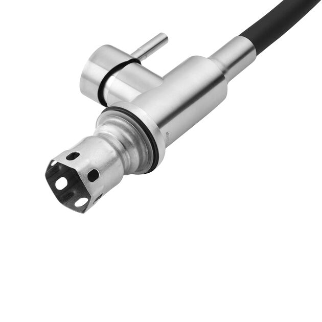 Смеситель для кухни Kroner KRP Edelstahl Klassisch - ESG031BLK, фото , изображение 7 | SNABZHENIE.com.ua