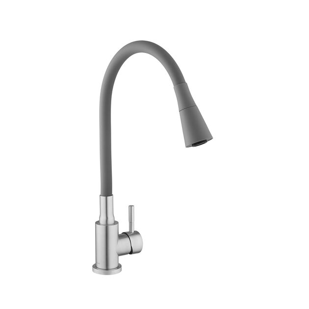 Смеситель для кухни Kroner KRP Edelstahl Klassisch - ESG031GRA, фото , изображение 3 | SNABZHENIE.com.ua