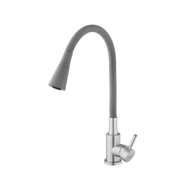 Смеситель для кухни Kroner KRP Edelstahl Klassisch - ESG031GRA, фото , изображение 5 | SNABZHENIE.com.ua