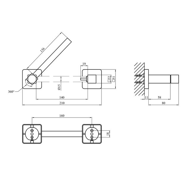 Держатель для туалетной бумаги Kroner KRP Graz - GRP61907, фото , изображение 2 | SNABZHENIE.com.ua