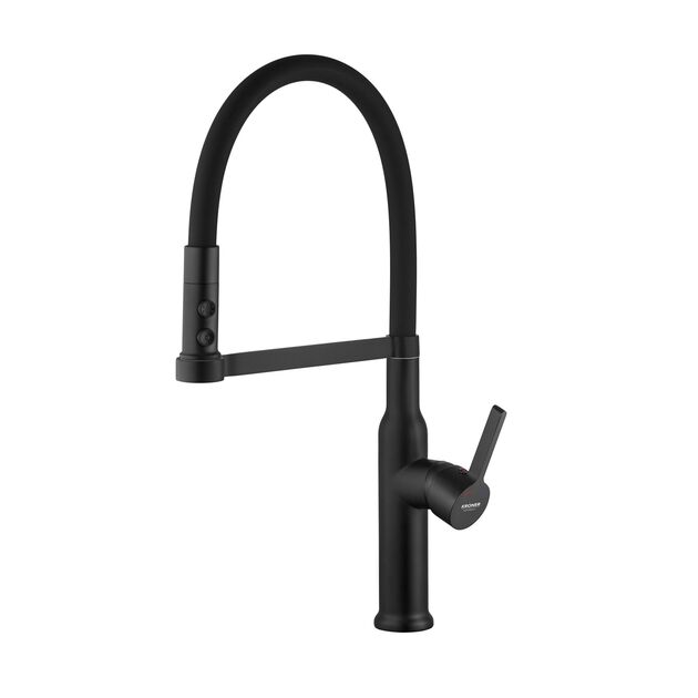 Смеситель для кухни Kroner KRP Ersel - SCH03112BLK, фото , изображение 5 | SNABZHENIE.com.ua