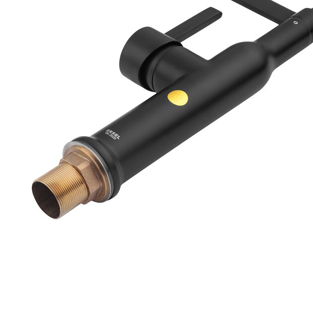 Смеситель для кухни Kroner KRP Ersel - SCH03112BLK, фото , изображение 7 | SNABZHENIE.com.ua