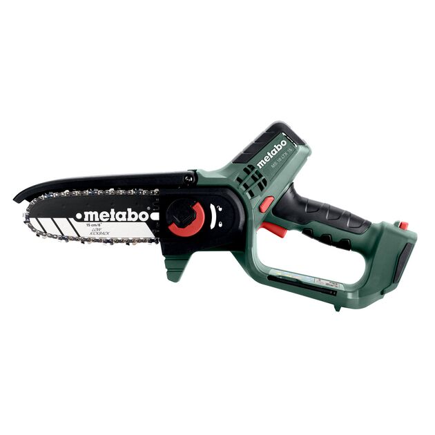 Пила ланцюгова акумуляторна Metabo MS 18 LTX 15 18В 1х2А·год шина 15см 5м/сек 2кг, фото , изображение 10 | SNABZHENIE.com.ua Пила ланцюгова акумуляторна Metabo MS 18 LTX 15 18В 1х2А·год шина 15см 5м/сек 2кг, фото , изображение 10 | SNABZHENIE.com.ua