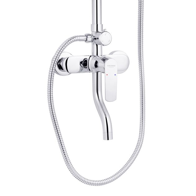 Набор 3 в 1 душевая система Kroner Armada-C064K + смеситель Armada-C010 + смеситель Bidet-C082, фото , зображення 4 | SNABZHENIE.com.ua Набор 3 в 1 душевая система Kroner Armada-C064K + смеситель Armada-C010 + смеситель Bidet-C082, фото , зображення 4 | SNABZHENIE.com.ua