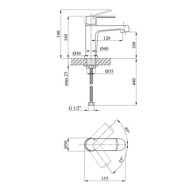 Набор 2 в 1 душевая система Kroner Armada-W063 + смеситель Armada-W010, фото , зображення 3 | SNABZHENIE.com.ua Набор 2 в 1 душевая система Kroner Armada-W063 + смеситель Armada-W010, фото , зображення 3 | SNABZHENIE.com.ua