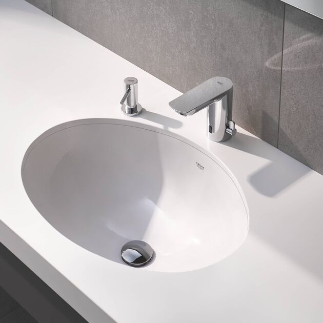 Смеситель бесконтактный для раковины Grohe Bau Cosmopolitan E 36451000, фото , изображение 9 | SNABZHENIE.com.ua Смеситель бесконтактный для раковины Grohe Bau Cosmopolitan E 36451000, фото , изображение 9 | SNABZHENIE.com.ua