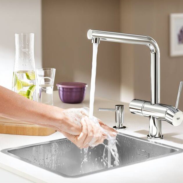 Дозатор для моющего средства Grohe Contemporary 40535000, фото , зображення 6 | SNABZHENIE.com.ua Дозатор для моющего средства Grohe Contemporary 40535000, фото , зображення 6 | SNABZHENIE.com.ua