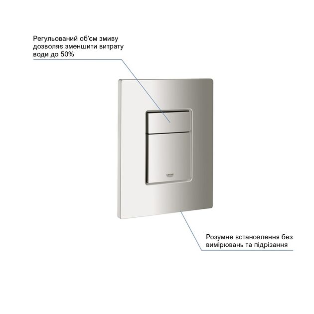 Панель смыва для унитаза Grohe Skate Cosmopolitan 38732P00, фото , зображення 7 | SNABZHENIE.com.ua Панель смыва для унитаза Grohe Skate Cosmopolitan 38732P00, фото , зображення 7 | SNABZHENIE.com.ua