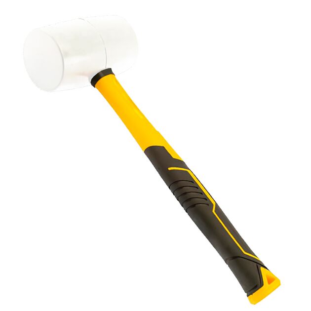 Киянка резиновая белая 680г фиберглассовая рукоятка SIGMA (4317311), фото  | SNABZHENIE.com.ua Киянка резиновая белая 680г фиберглассовая рукоятка SIGMA (4317311), фото  | SNABZHENIE.com.ua