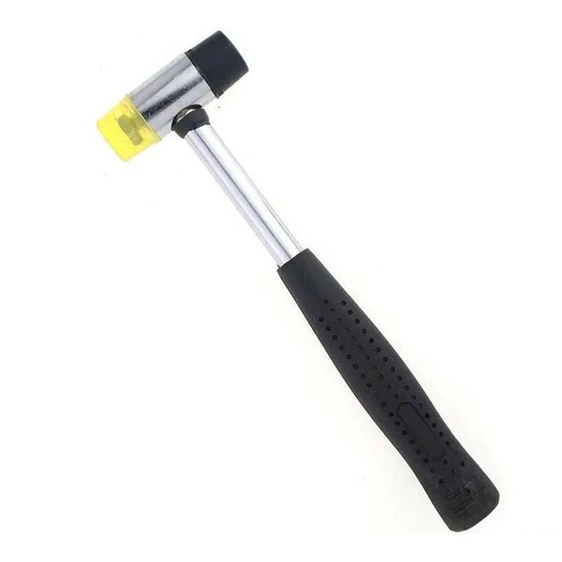 Молоток-киянка с резиново-полиуретановым бойком 370г металлическая обрезиненная рукоятка SIGMA (4317151), фото  | SNABZHENIE.com.ua