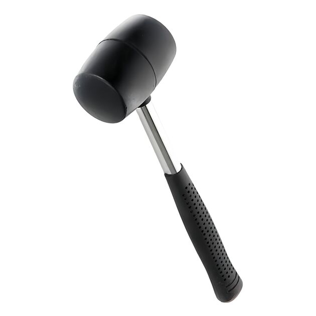 Киянка резиновая чёрная 450г металлическая обрезиненная рукоятка SIGMA (4317481), фото  | SNABZHENIE.com.ua Киянка резиновая чёрная 450г металлическая обрезиненная рукоятка SIGMA (4317481), фото  | SNABZHENIE.com.ua