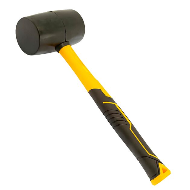 Киянка резиновая чёрная 340г фиберглассовая рукоятка SIGMA (4317351), фото  | SNABZHENIE.com.ua Киянка резиновая чёрная 340г фиберглассовая рукоятка SIGMA (4317351), фото  | SNABZHENIE.com.ua