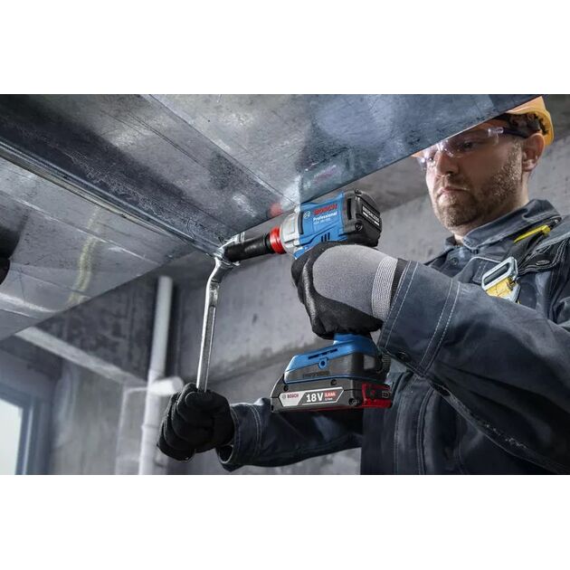 Гайковерт ударний акумуляторний Bosch Professional GDX 18V-285 + L-BOXX 18В 285Нм 2800об/хв 1.1кг без АКБ та ЗП, фото , изображение 7 | SNABZHENIE.com.ua