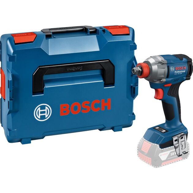 Гайковерт ударний акумуляторний Bosch Professional GDX 18V-285 + L-BOXX 18В 285Нм 2800об/хв 1.1кг без АКБ та ЗП, фото , изображение 2 | SNABZHENIE.com.ua