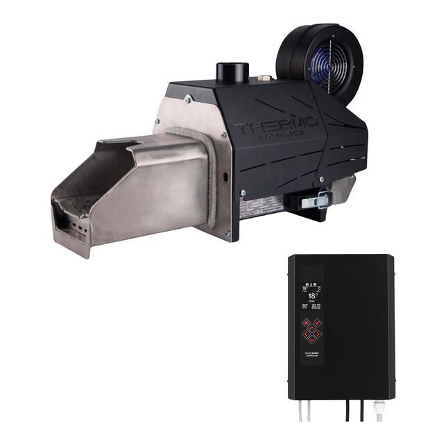 Горелка пеллетная Thermo Alliance  EVO 30 в комплекте с шнеком 1,5 м и контроллером Pelet-1, фото  | SNABZHENIE.com.ua