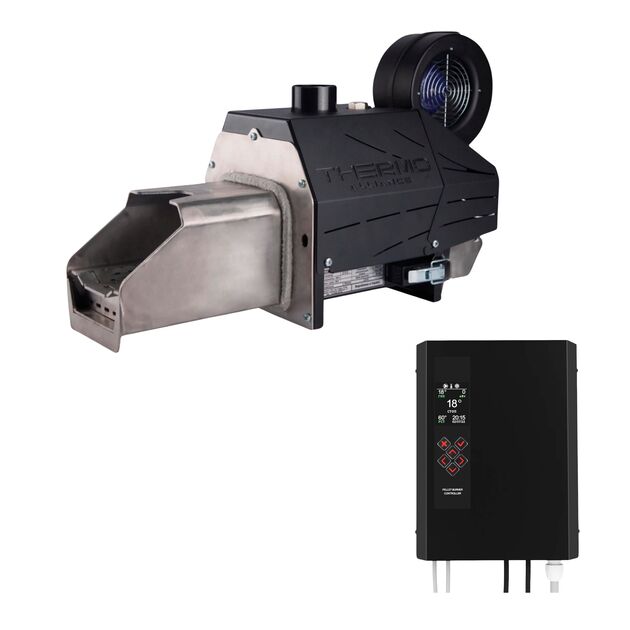 Горелка пеллетная Thermo Alliance  EVO 45 в комплекте с шнеком 1,5 м и контроллером Pelet-1, фото  | SNABZHENIE.com.ua