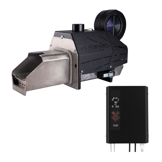 Горелка пеллетная Thermo Alliance  EVO 60 в комплекте с шнеком 1,5 м и контроллером Pelet-1, фото  | SNABZHENIE.com.ua