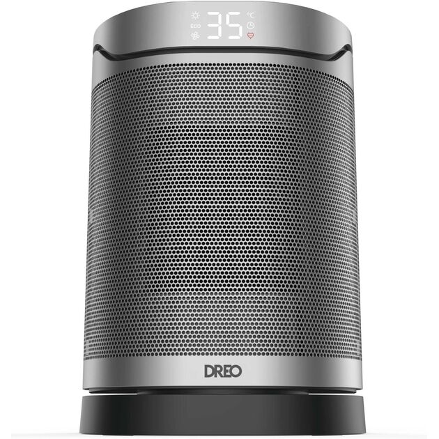 Тепловентилятор Dreo, 20м2, 1500Вт, електр. упр-ння, керамич.нагрів.елемент, пульт ДУ, 3 швидк., срібний, фото , зображення 3 | SNABZHENIE.com.ua Тепловентилятор Dreo, 20м2, 1500Вт, електр. упр-ння, керамич.нагрів.елемент, пульт ДУ, 3 швидк., срібний, фото , зображення 3 | SNABZHENIE.com.ua