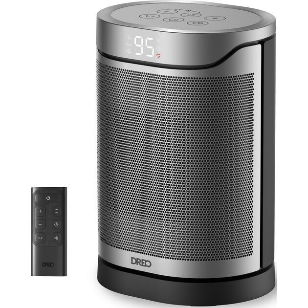 Тепловентилятор Dreo, 20м2, 1500Вт, електр. упр-ння, керамич.нагрів.елемент, пульт ДУ, 3 швидк., срібний, фото  | SNABZHENIE.com.ua Тепловентилятор Dreo, 20м2, 1500Вт, електр. упр-ння, керамич.нагрів.елемент, пульт ДУ, 3 швидк., срібний, фото  | SNABZHENIE.com.ua