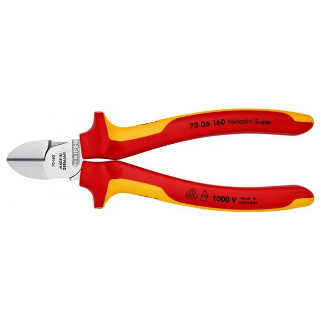 Кусачки KNIPEX 70 06 160 SB боковые, фото , изображение 3 | SNABZHENIE.com.ua