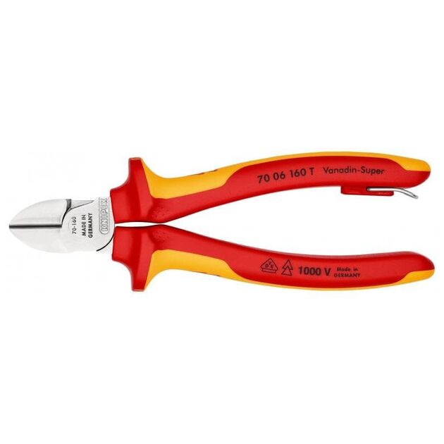 Кусачки боковые KNIPEX 70 06 160 T, фото , изображение 3 | SNABZHENIE.com.ua