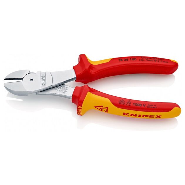 Кусачки KNIPEX 74 06 180 SB мощные боковые, 180 мм, фото  | SNABZHENIE.com.ua