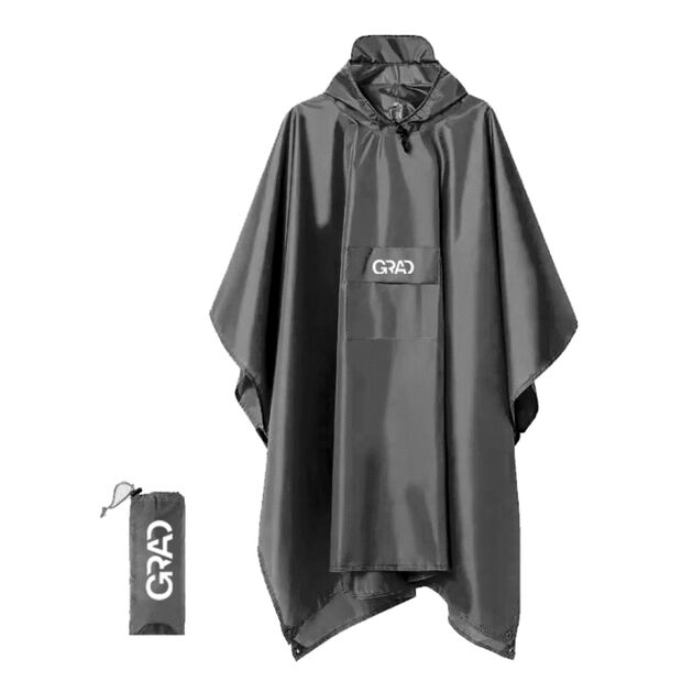 Плащ-пончо от дождя Adventure черный GRAD (9461915), фото  | SNABZHENIE.com.ua